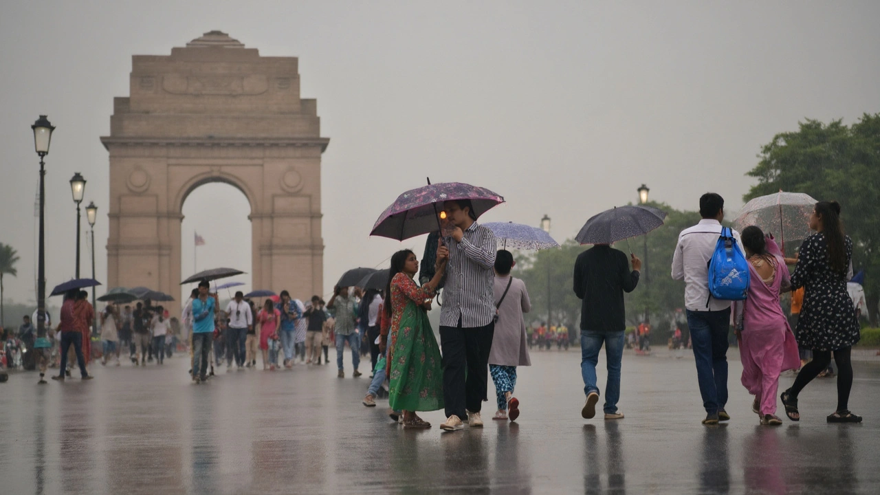 दिल्ली-NCR मौसम: जोरदार बारिश से राहत के साथ बाढ़ का कहर, तापमान गिरा, रास्ते जलमग्न